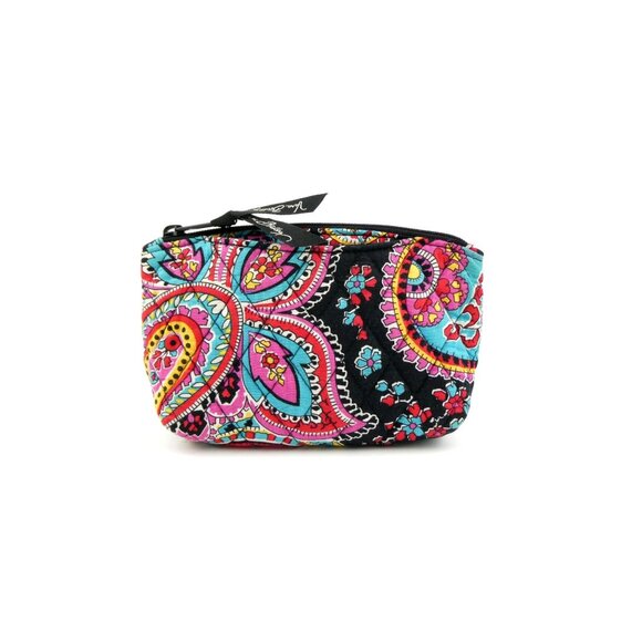 Vera Bradley Parisian Paisley Zip Cosmetic Case w/Mirror - Picture 1 of 13